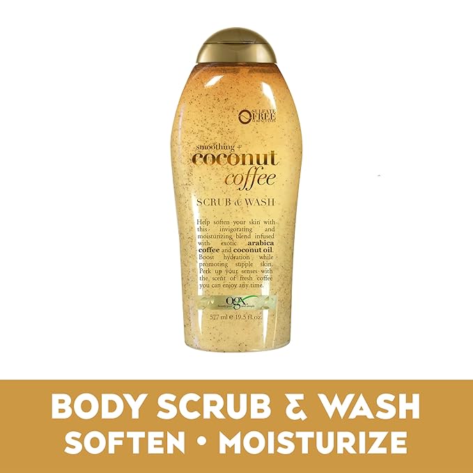 OGX Smoothing + Coconut Coffee Exfoliating Body Scrub