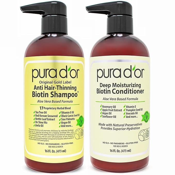 PURA D'OR Anti-Thinning Biotin Shampoo