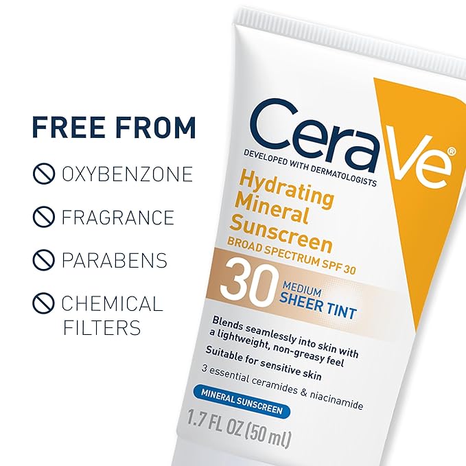 CeraVe Hydrating Mineral Sunscreen SPF 30